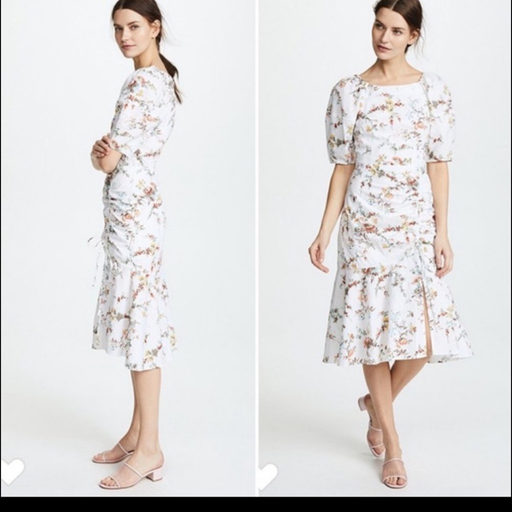 La Vie Rebecca Tayla midi floral dress size M